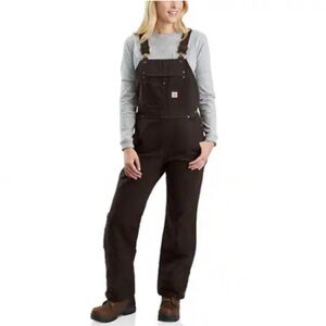 Carhartt Women's Brown Duck Bib Overalls